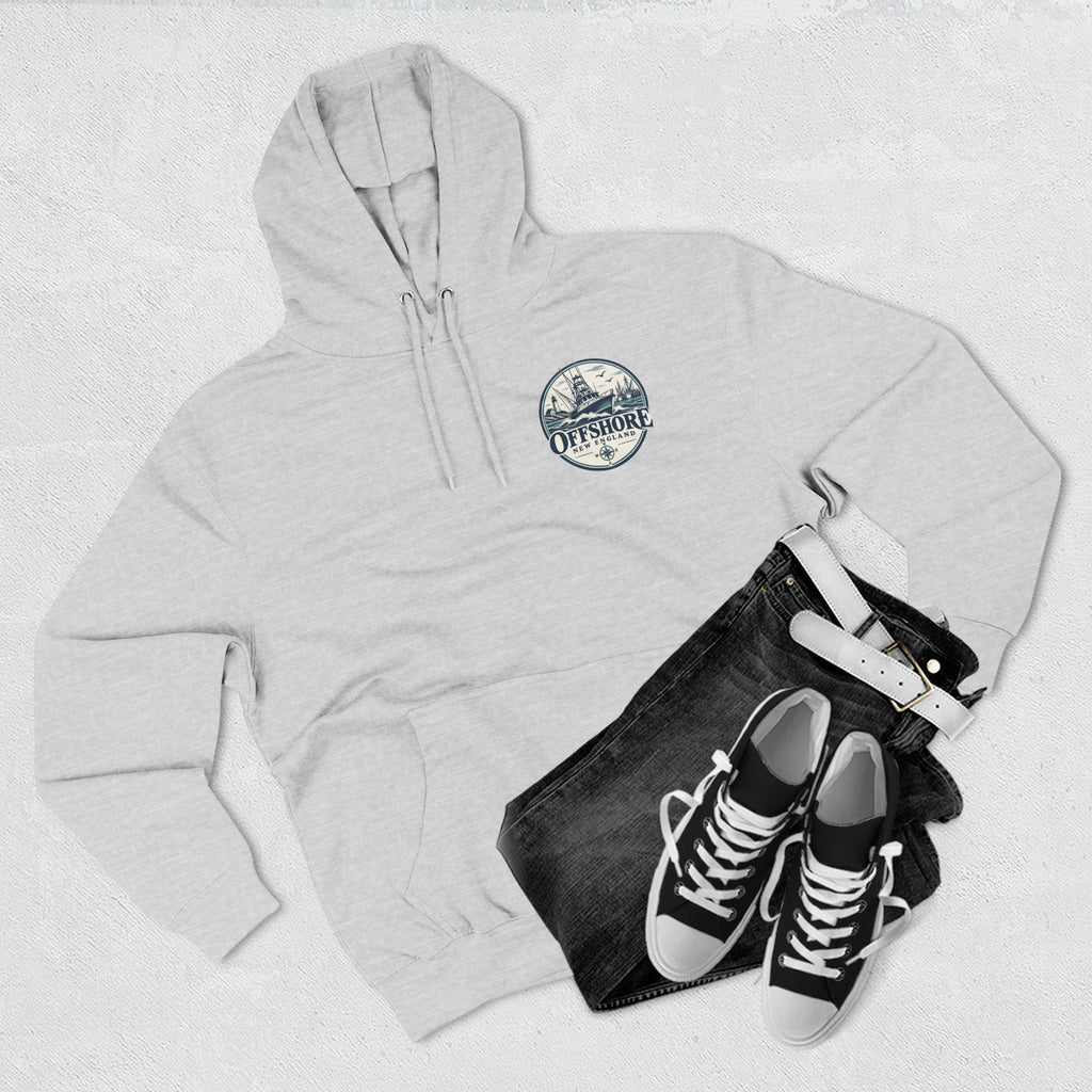 Offshore New England Hoodie — Nautical Fishing Boat Graphic
