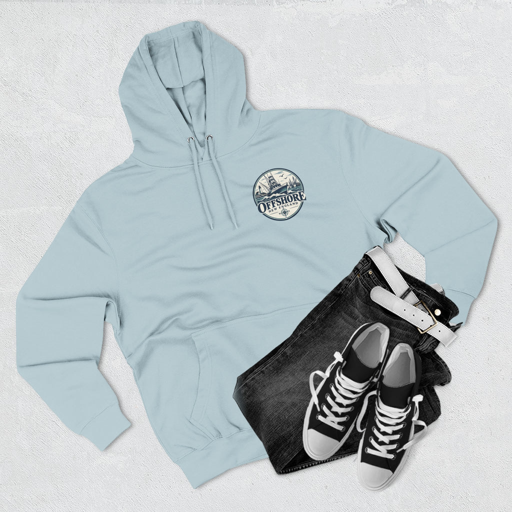 Offshore New England Hoodie — Nautical Fishing Boat Graphic