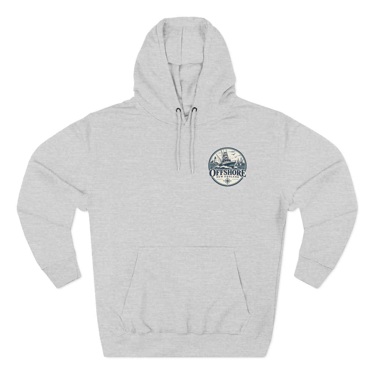 Offshore New England Hoodie — Nautical Fishing Boat Graphic