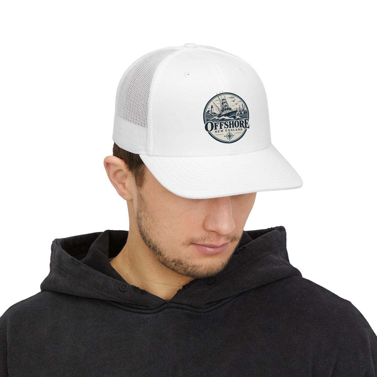 Offshore New England Trucker Cap — Vintage Sailboat Snapback
