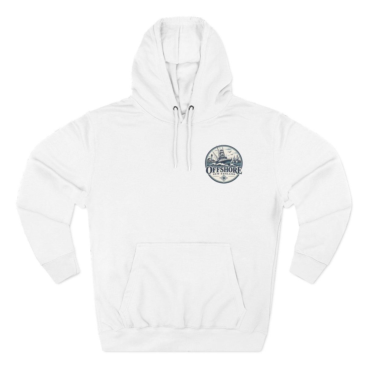 Offshore New England Hoodie — Nautical Fishing Boat Graphic