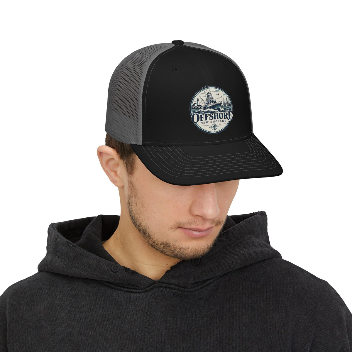 Offshore New England Trucker Cap — Vintage Sailboat Snapback