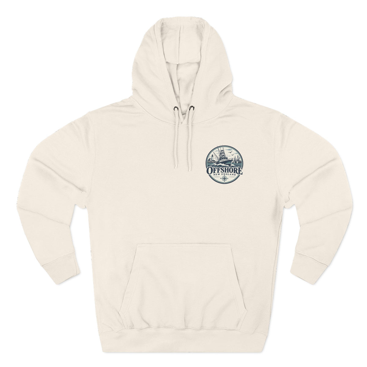 Offshore New England Hoodie — Nautical Fishing Boat Graphic