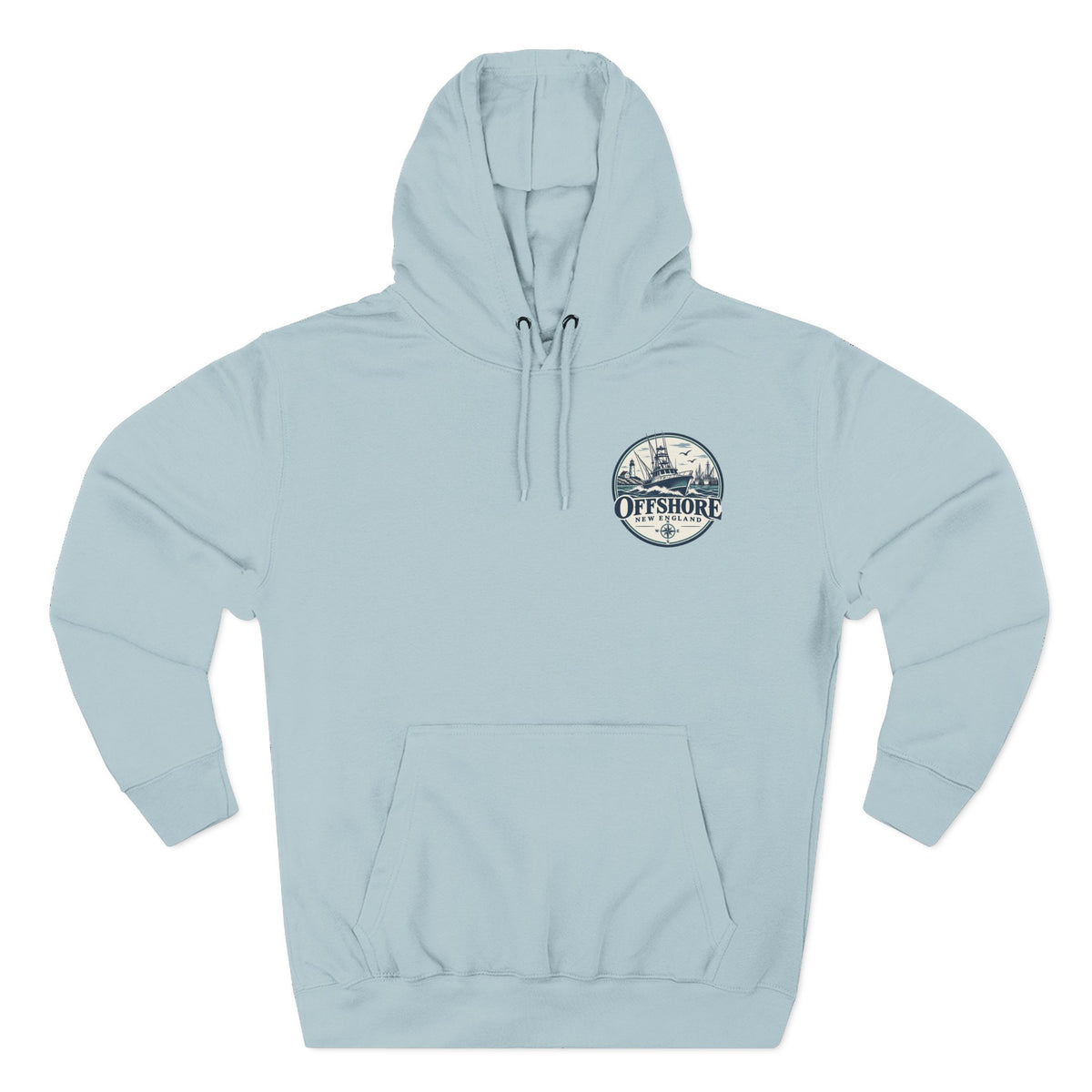 Offshore New England Hoodie — Nautical Fishing Boat Graphic