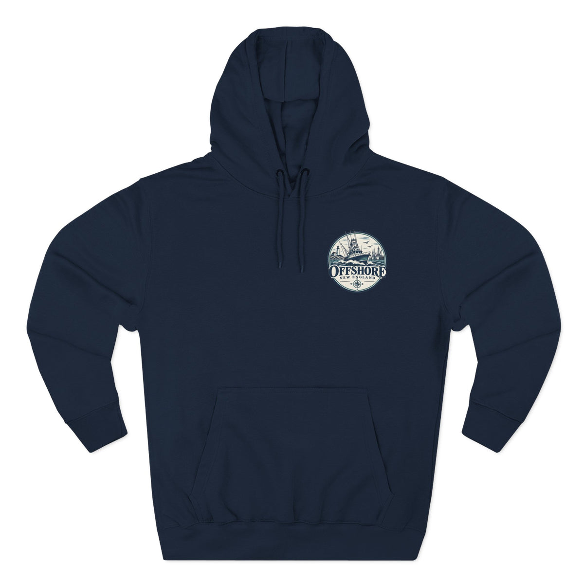 Offshore New England Hoodie — Nautical Fishing Boat Graphic